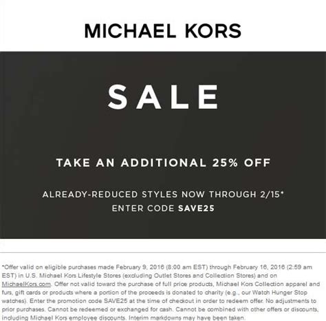 Michael Kors discount codes